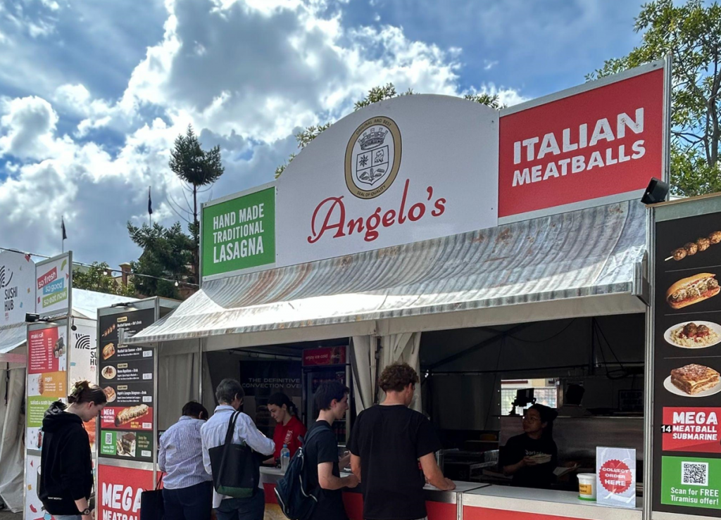 Angelo's Pasta Meatball stand at Ekk